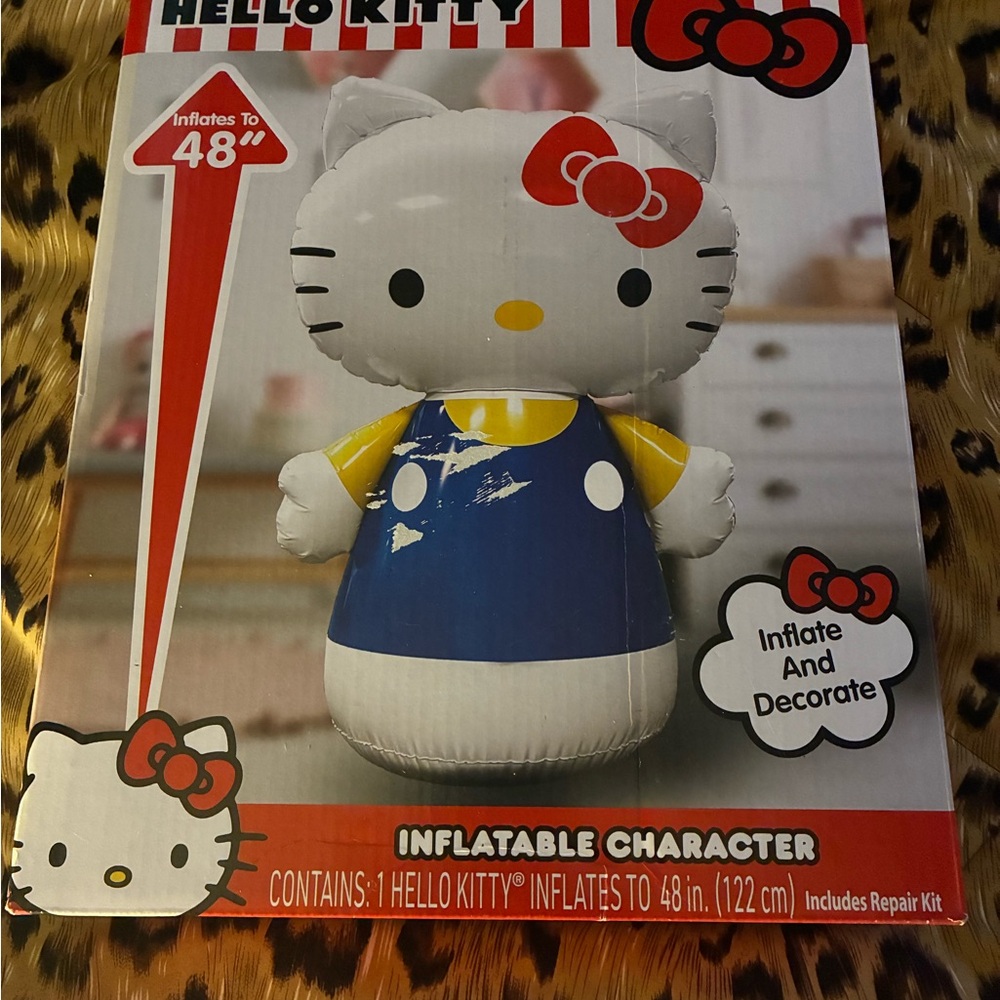 HELLO KITTY 4 FEET INFLATABLE BNWB!!!